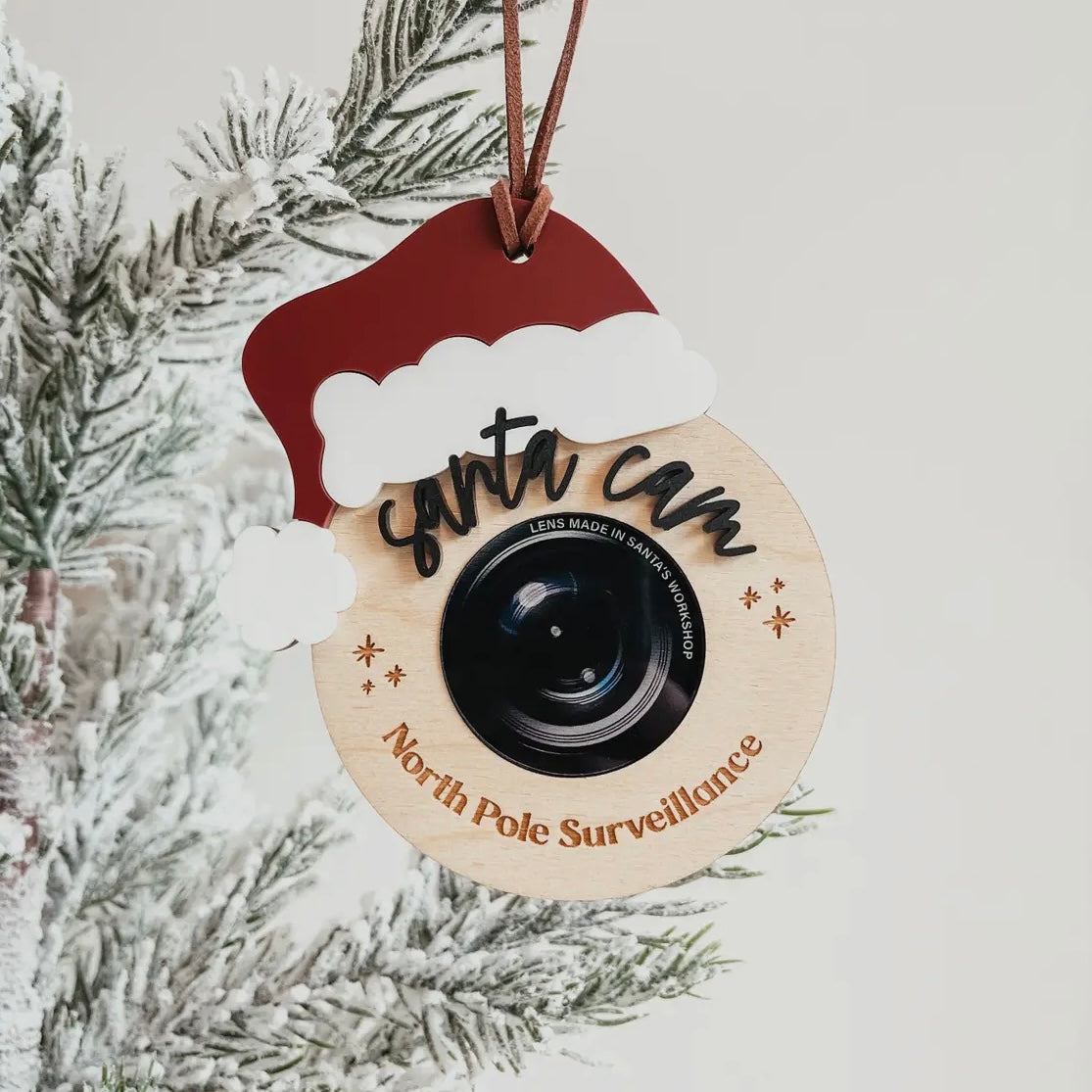 Santa Cam Christmas Ornament