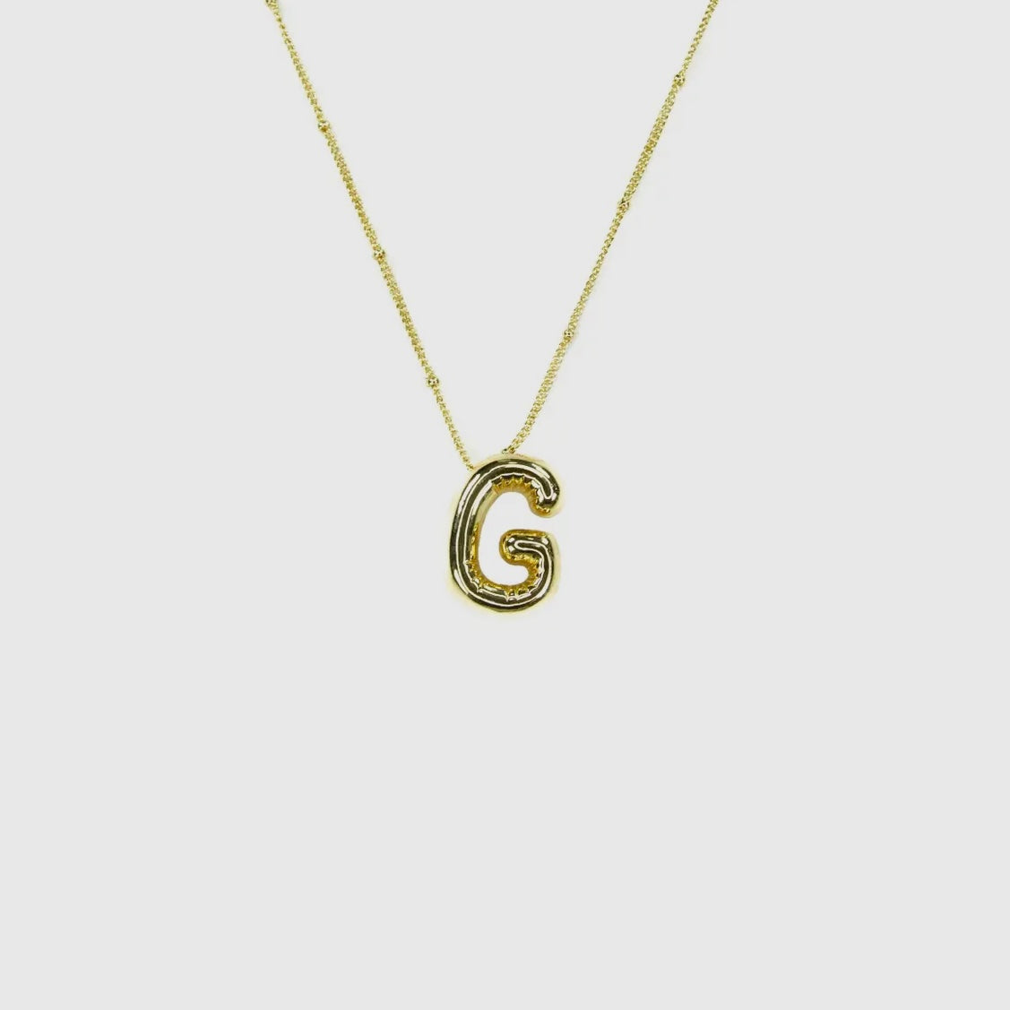 Initial Balloon Letter Necklace