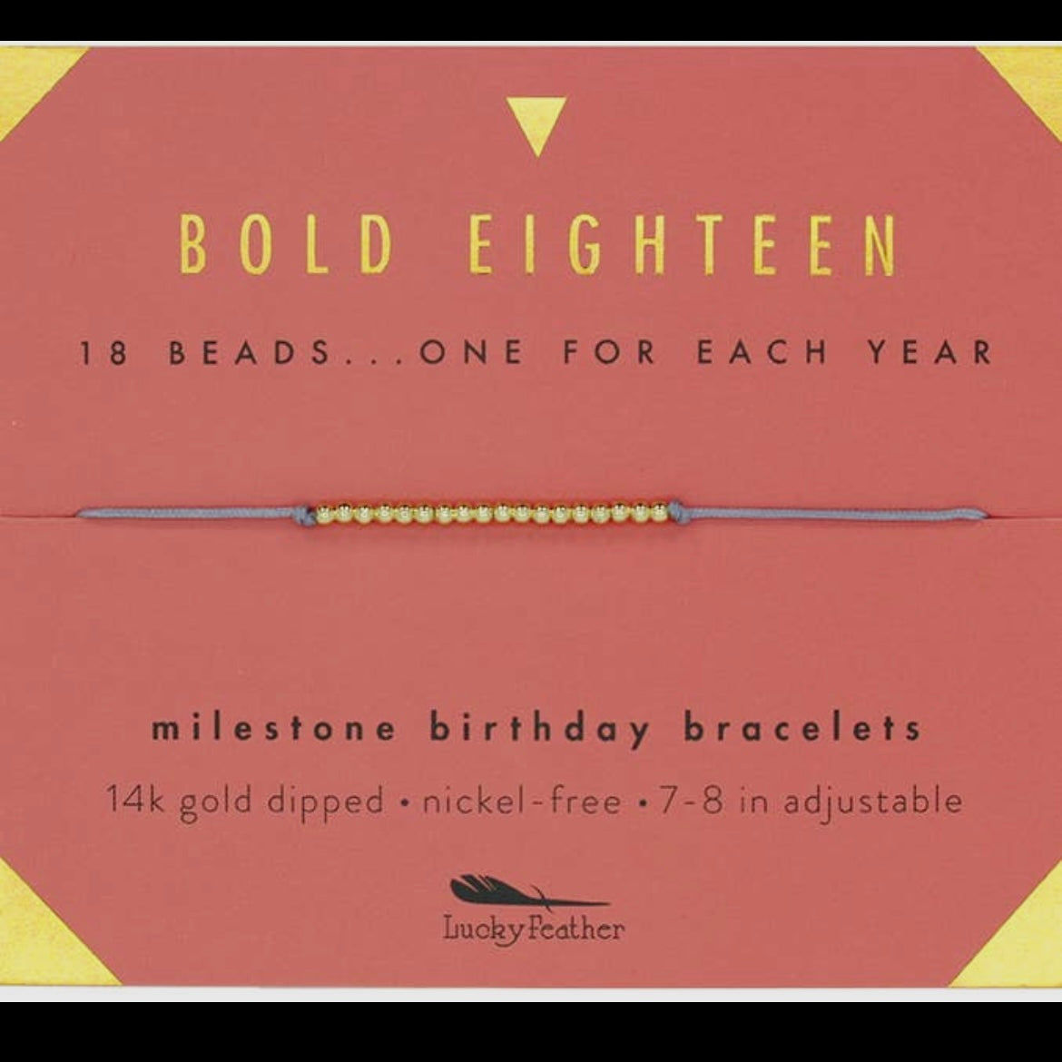 18th Birthday Bracelet- Gold