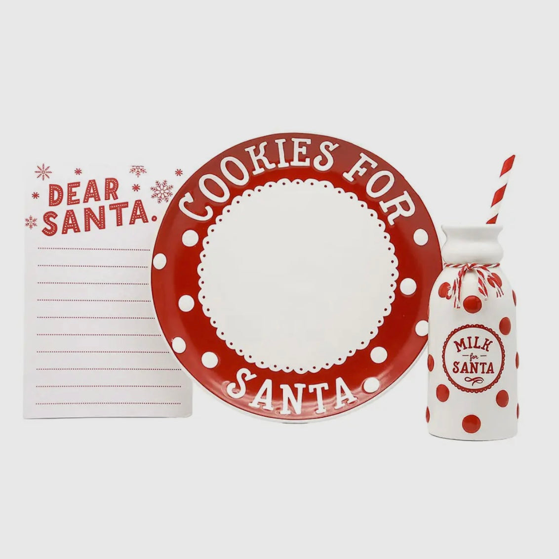 Santa's Milk & Cookie Set
