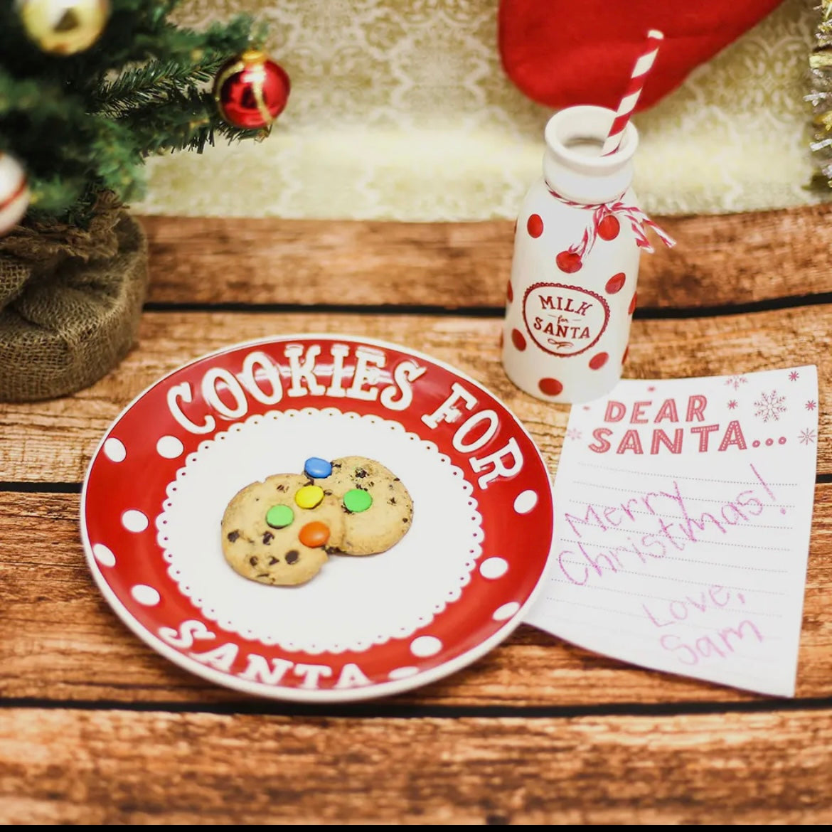 Santa's Milk & Cookie Set