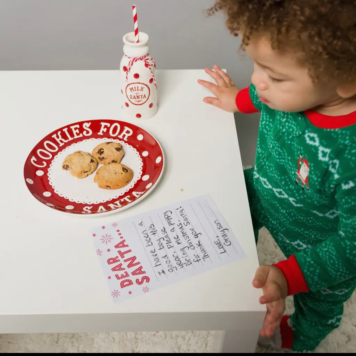 Santa's Milk & Cookie Set