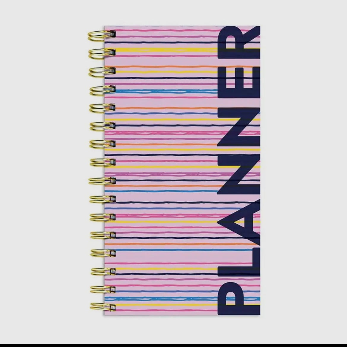 Bright Pink Undated Weekly Spiral Planner