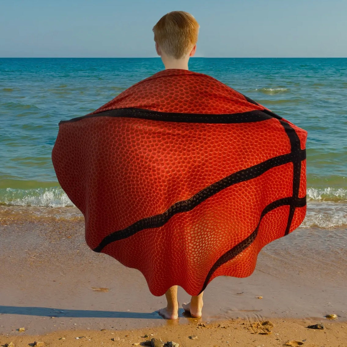 Basketball Round Towel