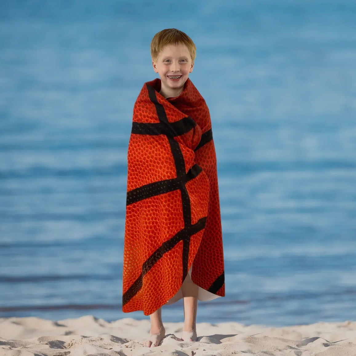 Basketball Round Towel