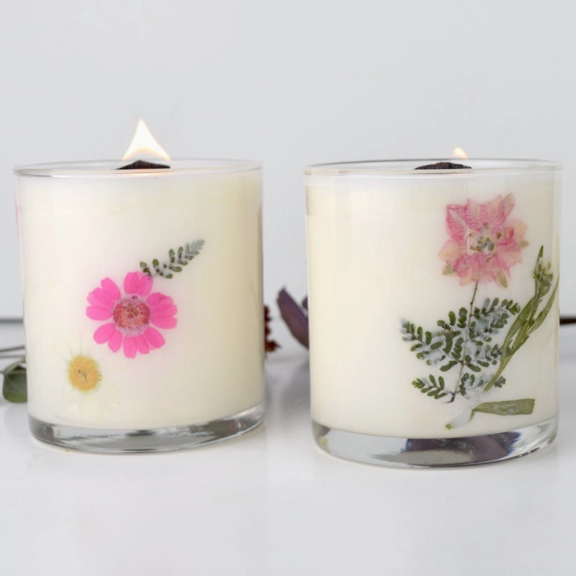 In Lieu of Flowers: Sympathy Floral Candle