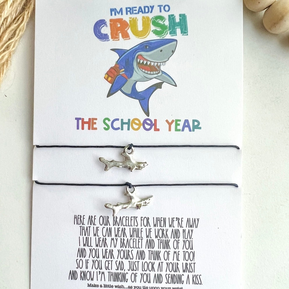 Back To School Mommy and Me Bracelet- Shark Crush