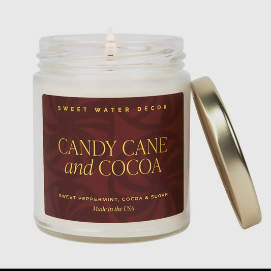 Candy Cane and Cocoa Soy Candle