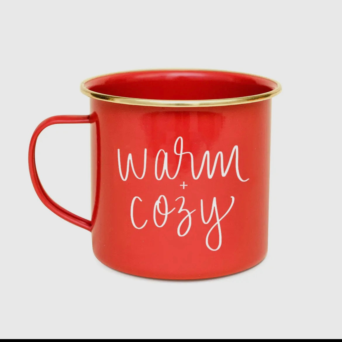 Warm + Cozy Coffee Mug- Metal