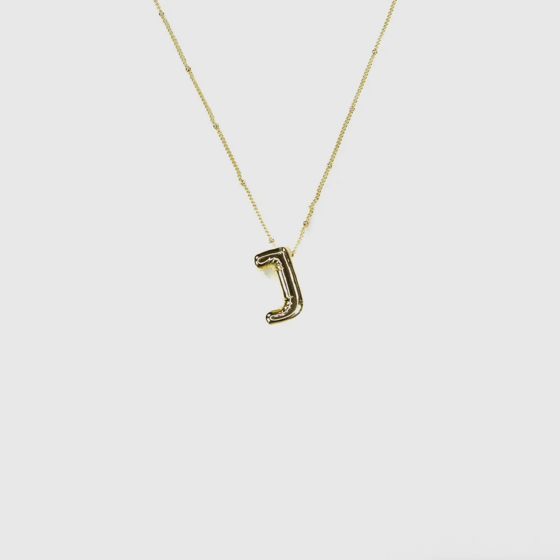 Initial Balloon Letter Necklace