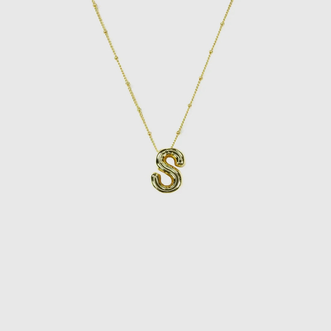 Initial Balloon Letter Necklace