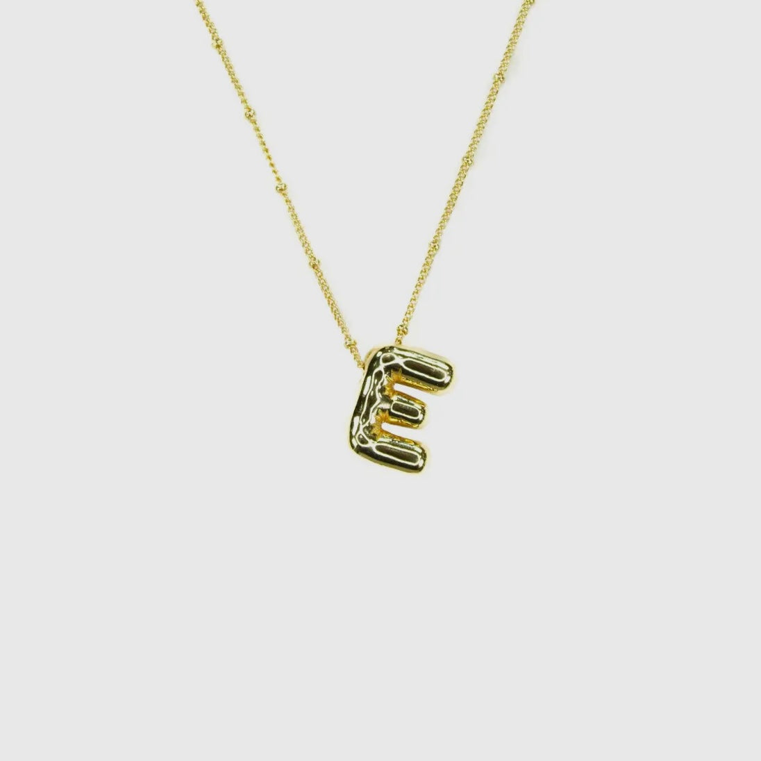 Initial Balloon Letter Necklace