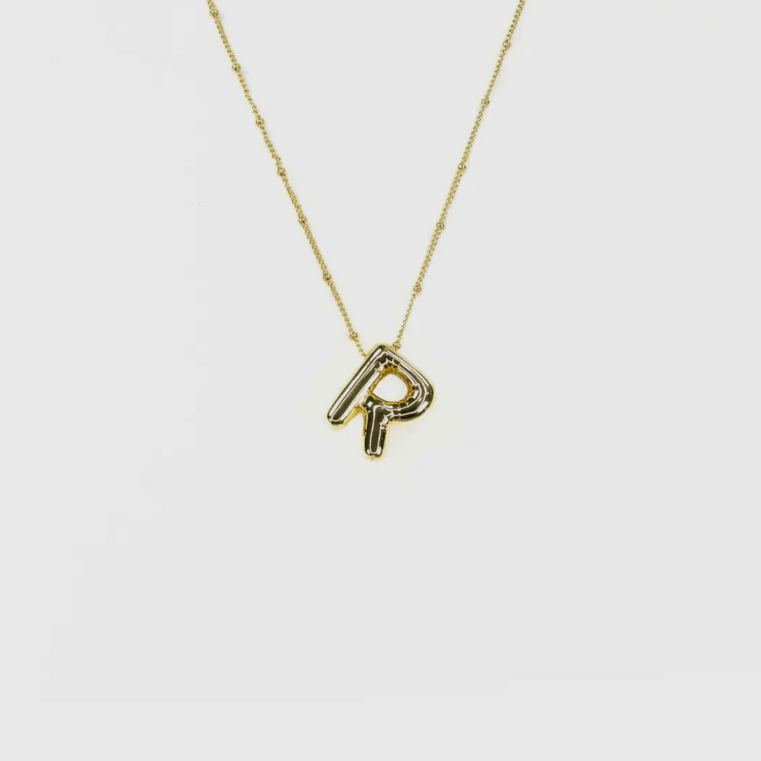 Initial Balloon Letter Necklace