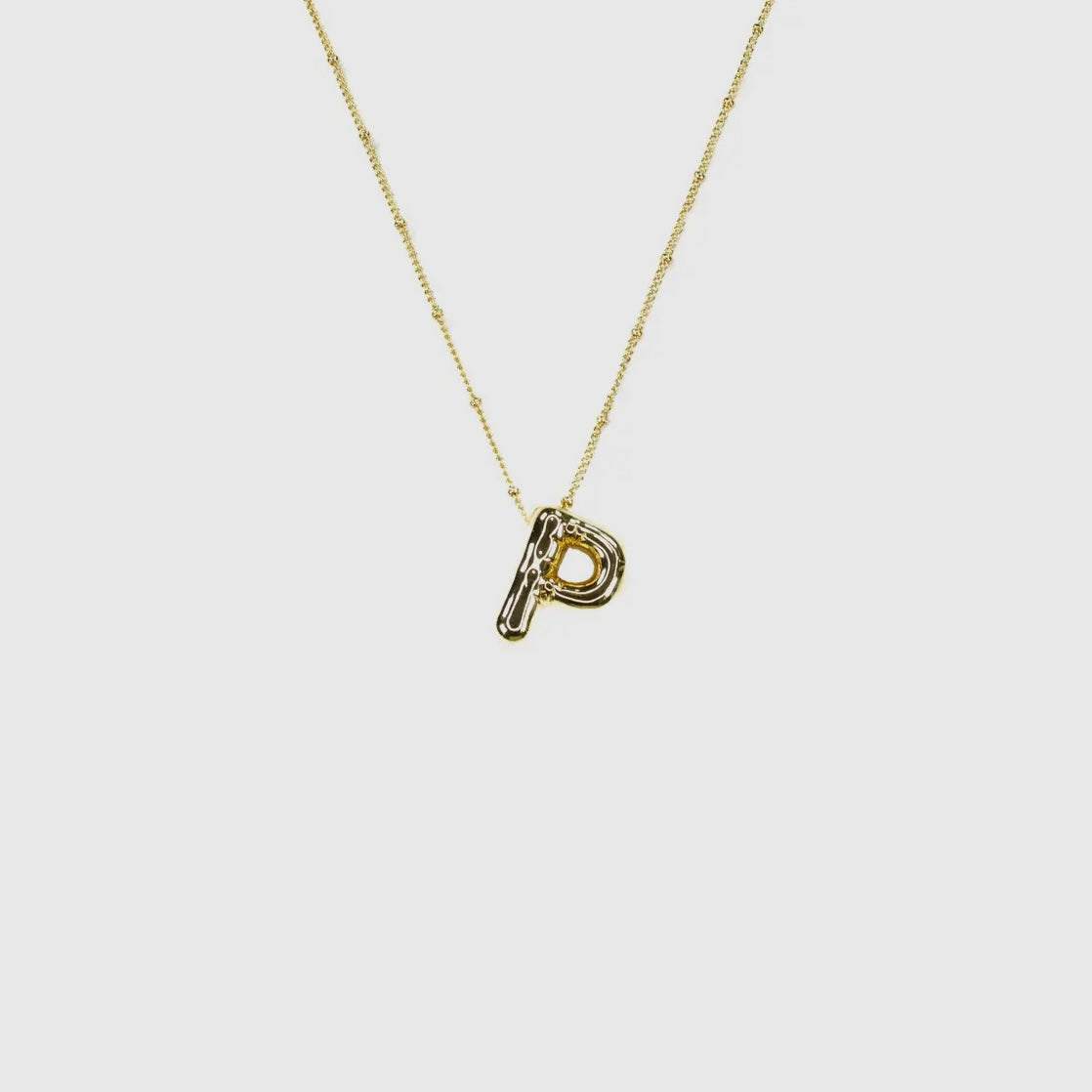 Initial Balloon Letter Necklace