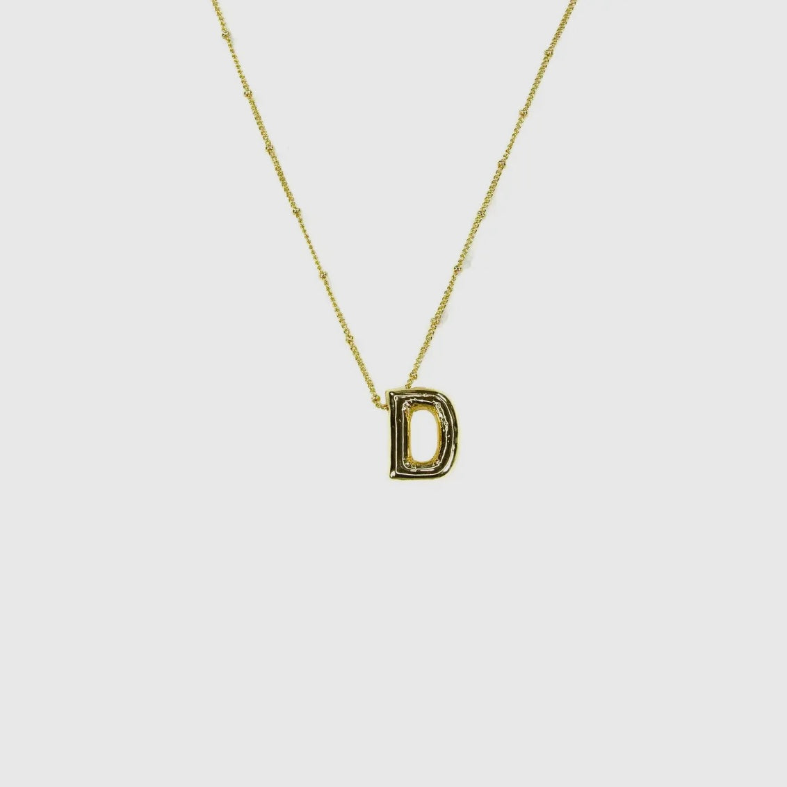 Initial Balloon Letter Necklace