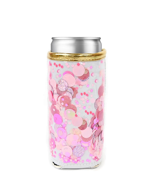 Skinny Can Cooler- Pink