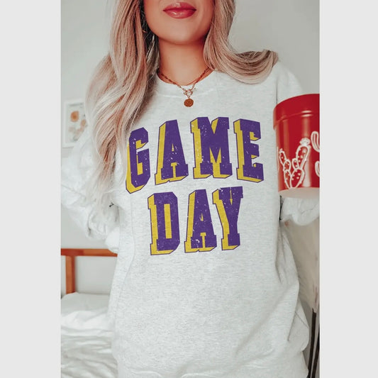 Game Day Oversized Graphic Sweatshirt