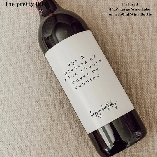 Wine Label- Birthday