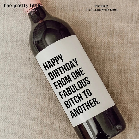 Wine Label- Sassy Birthday