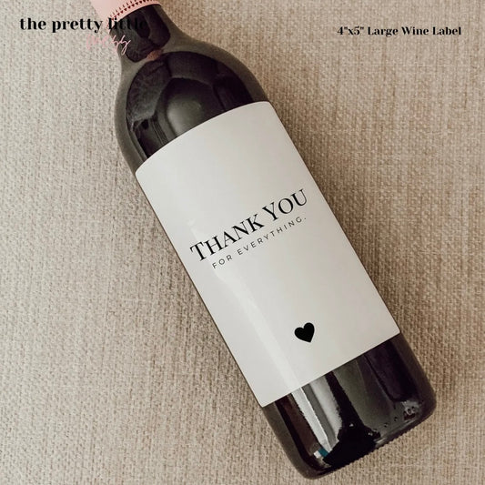 Wine Label- Thank You Gift