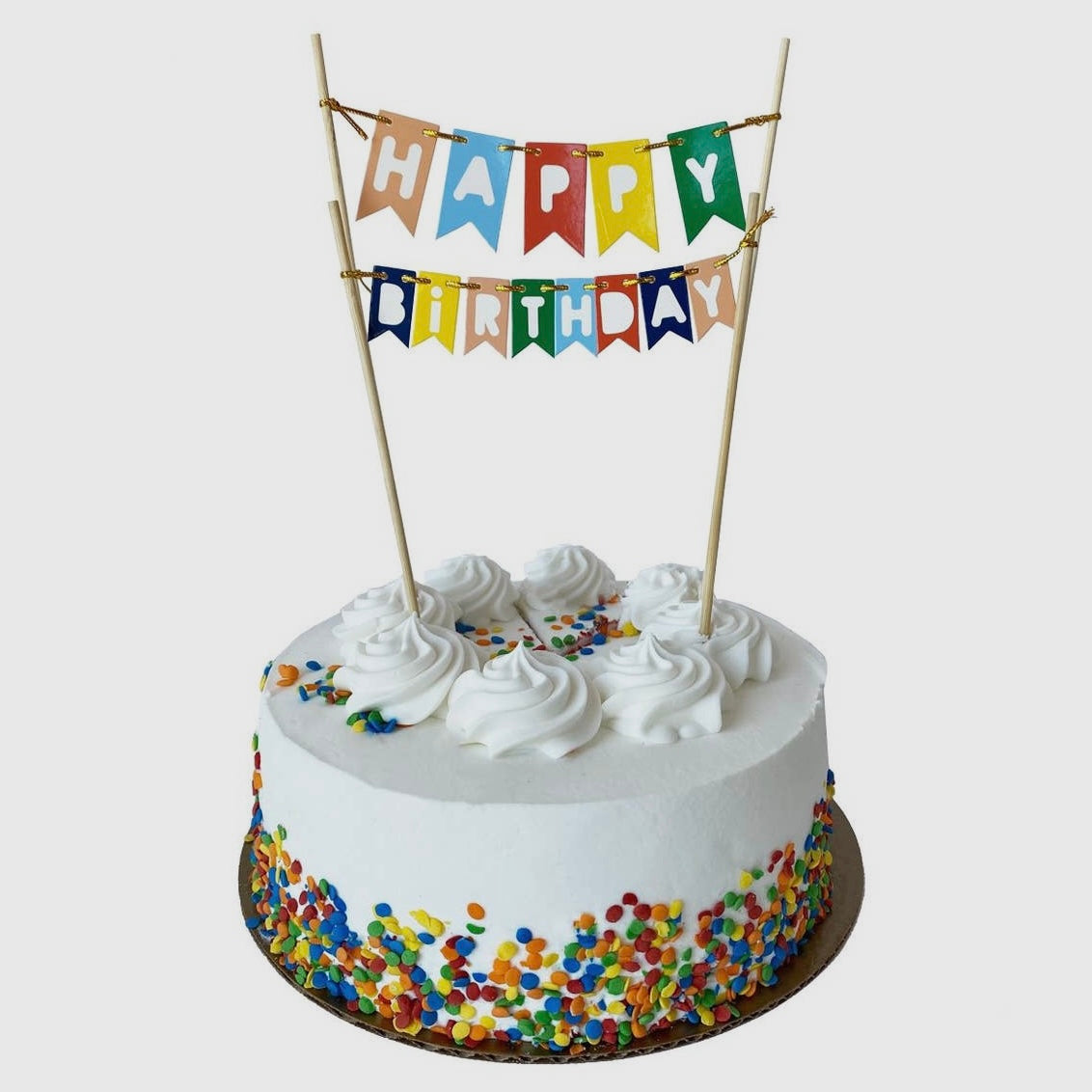 Happy Birthday Cake Pennant