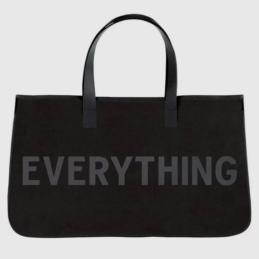 Black Canvas Tote - Everything