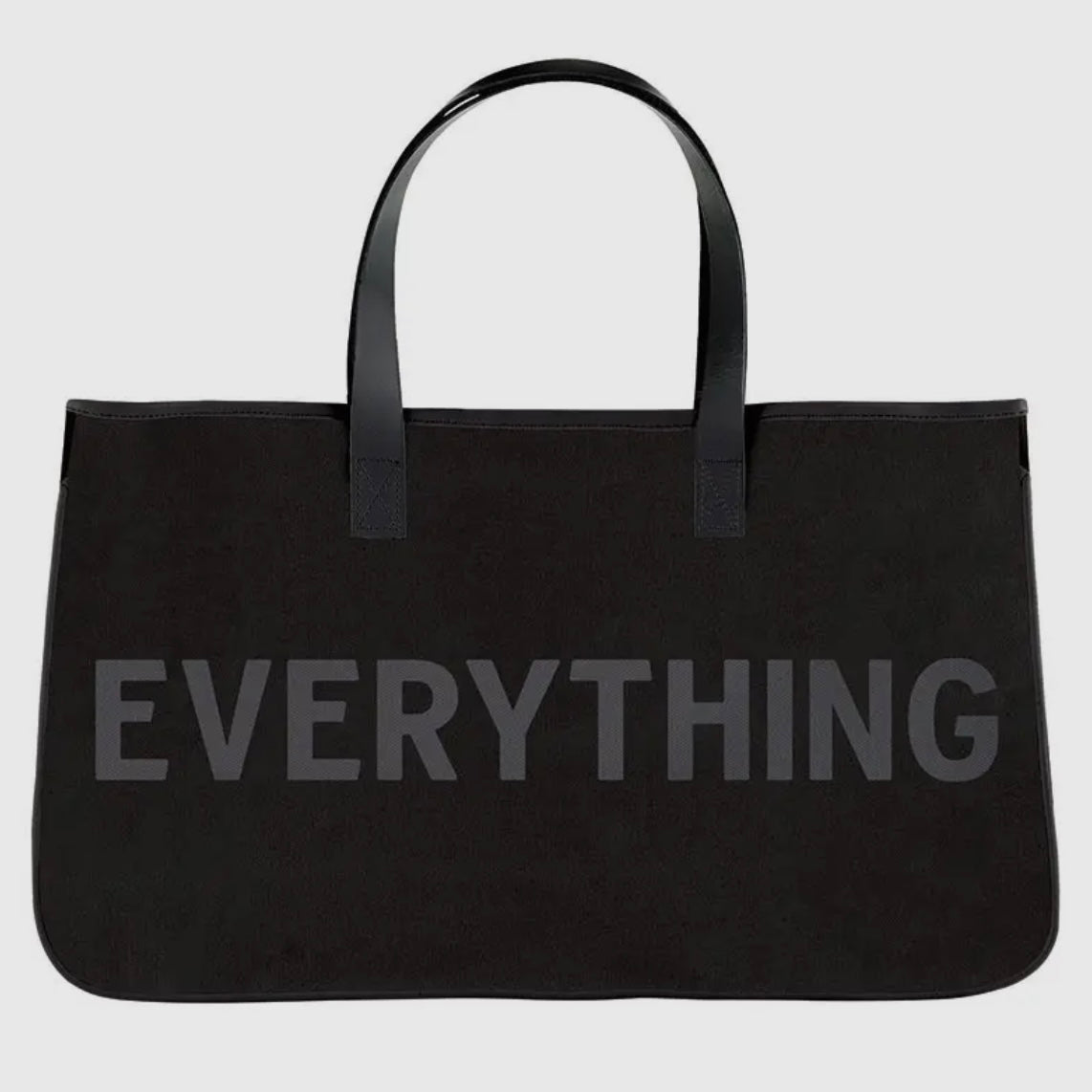 Black Canvas Tote - Everything