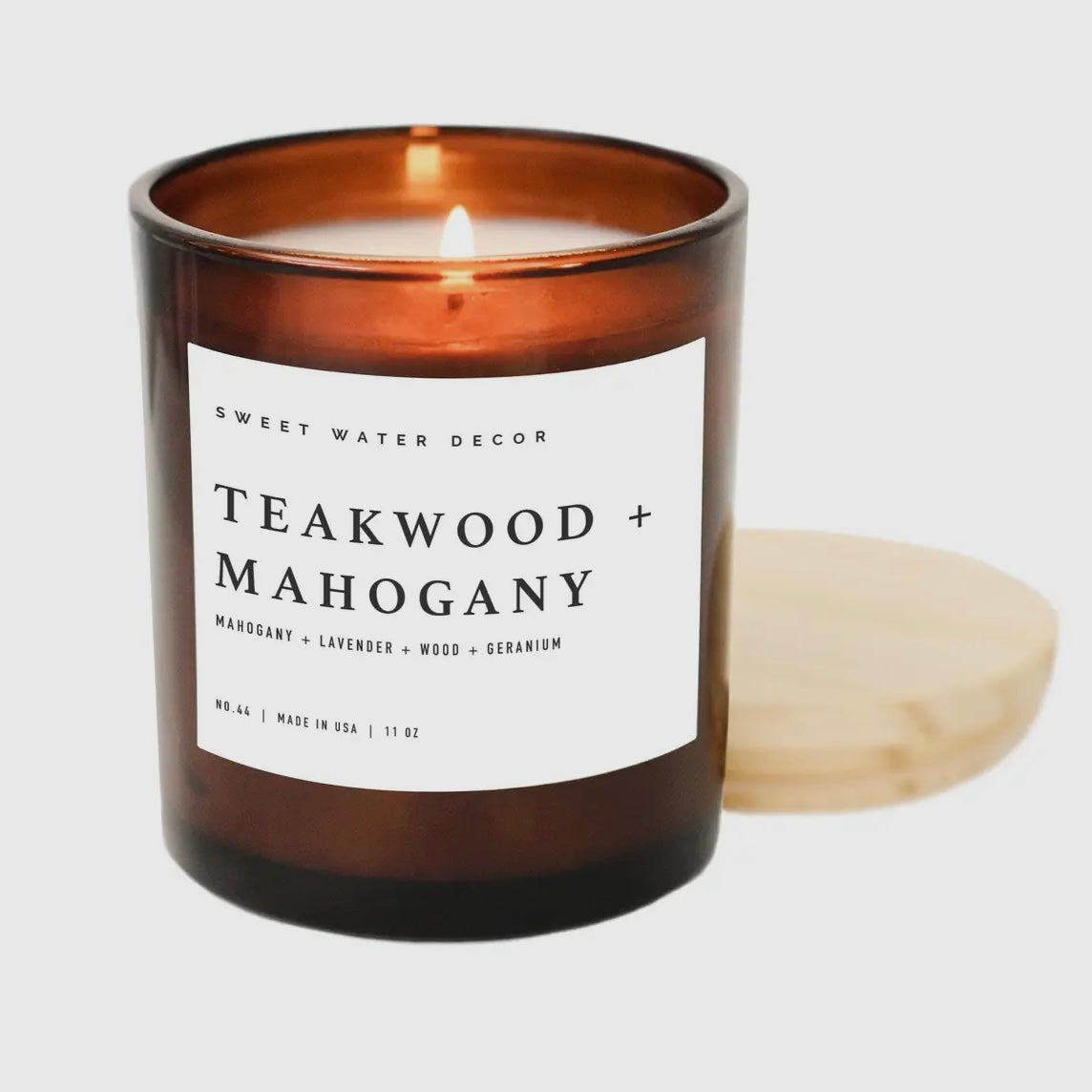 Teakwood and Mahogany Soy Candle