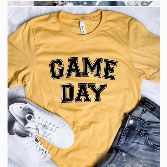 Game Day T-Shirt- Yellow