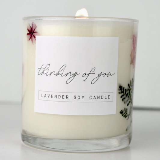 In Lieu of Flowers: Sympathy Floral Candle