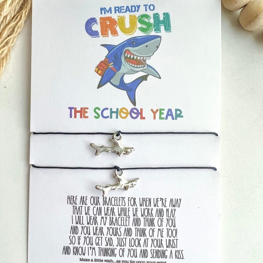 Back To School Mommy and Me Bracelet- Shark Crush