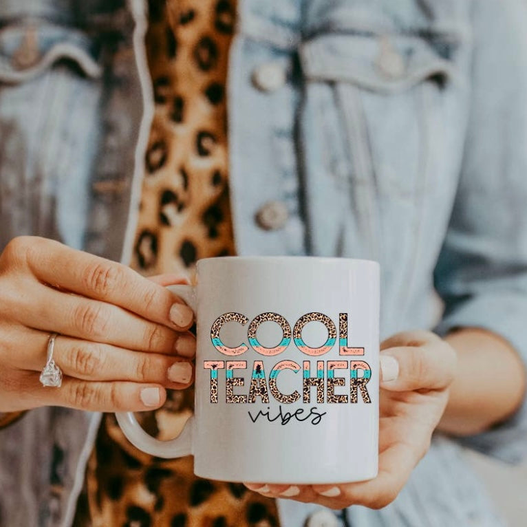Cool Teacher Vibes Coffee Mug