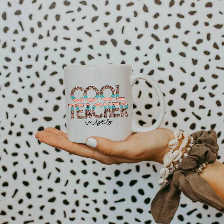 Cool Teacher Vibes Coffee Mug