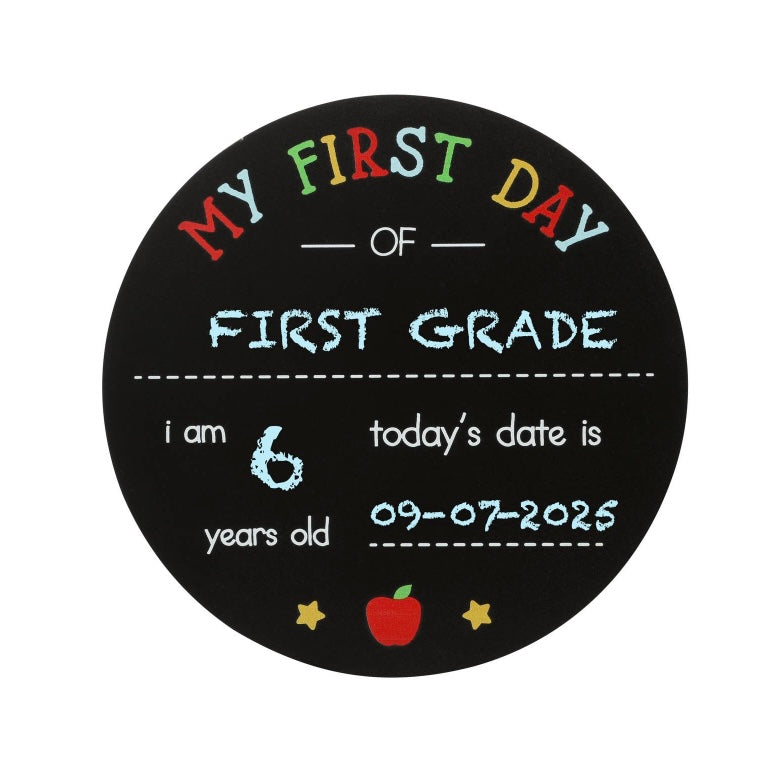 First & Last Day of School Chalkboard Sign