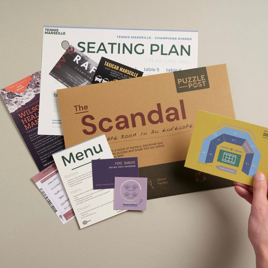 Escape Room in an Envelope: Dinner Party Board Game