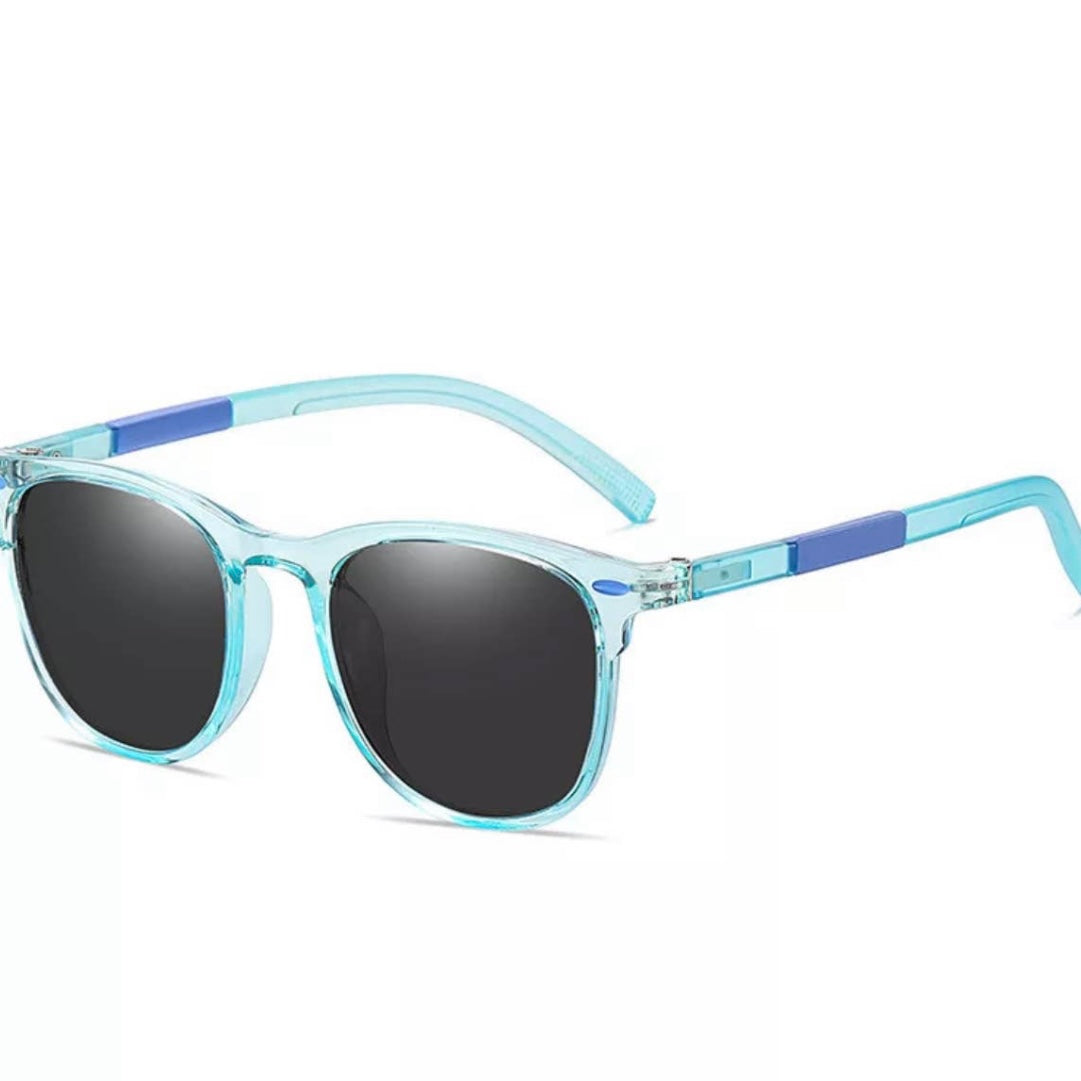 Colored Child Sunglasses- Blue/Black