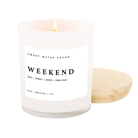 Weekend White Jar Candle