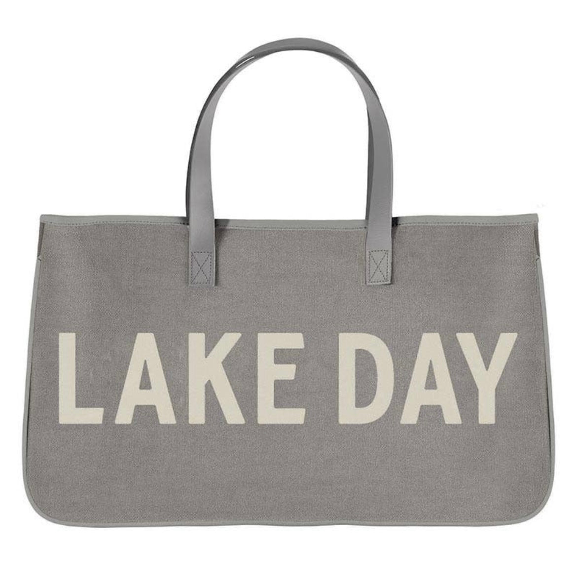 Lake Day Canvas Tote